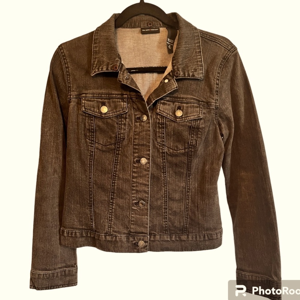 Black jean jacket NY & Co Size 8